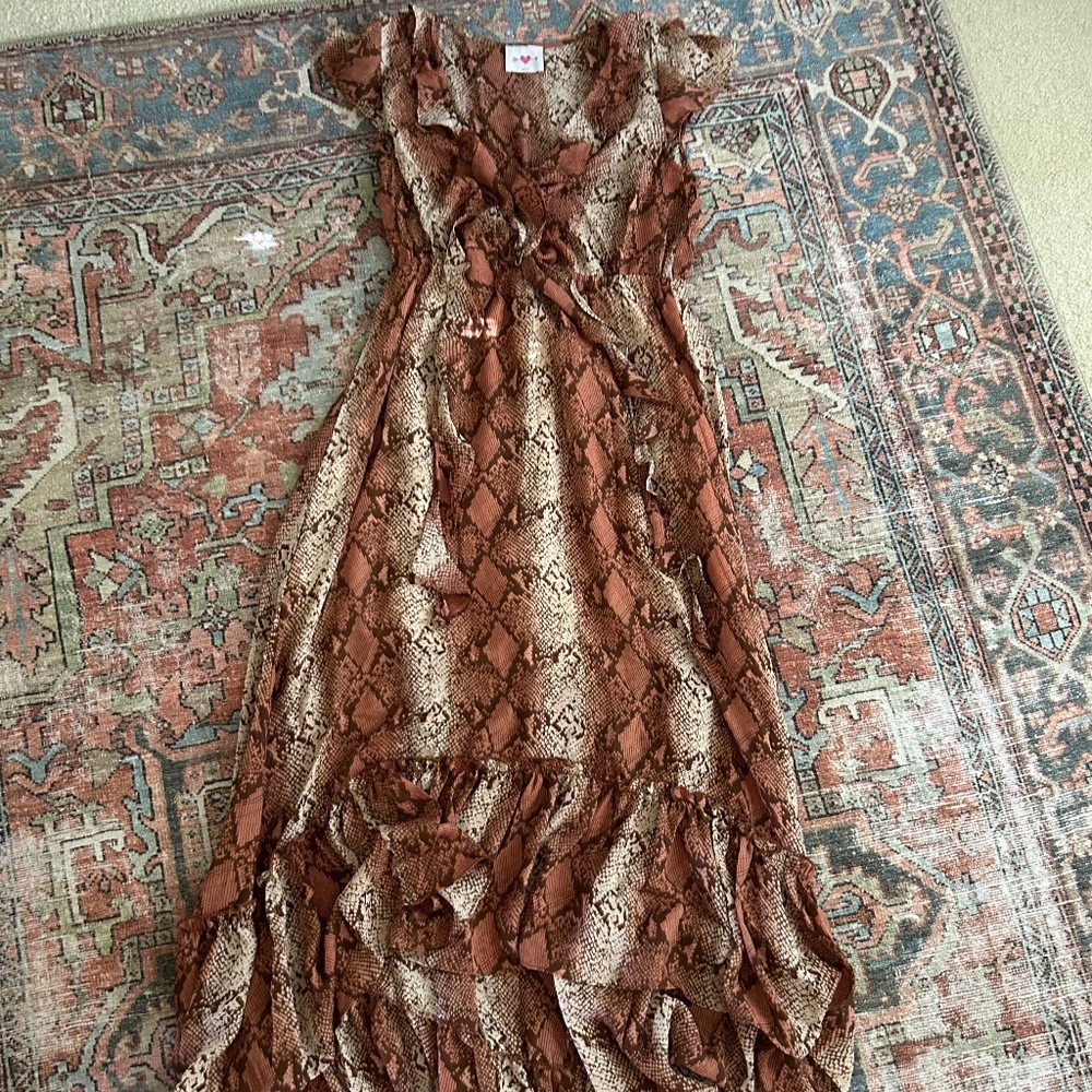 Snake Skin Printed Dress